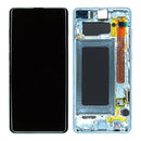 Samsung Galaxy S10 Plus G975F Display And Digitizer With Frame Prism Green Service Pack