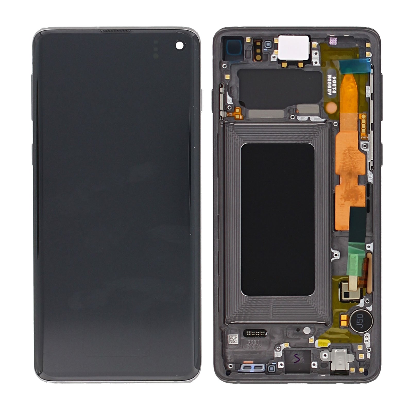 Samsung Galaxy S10 G973F Display And Digitizer With Frame Prism Black Service Pack