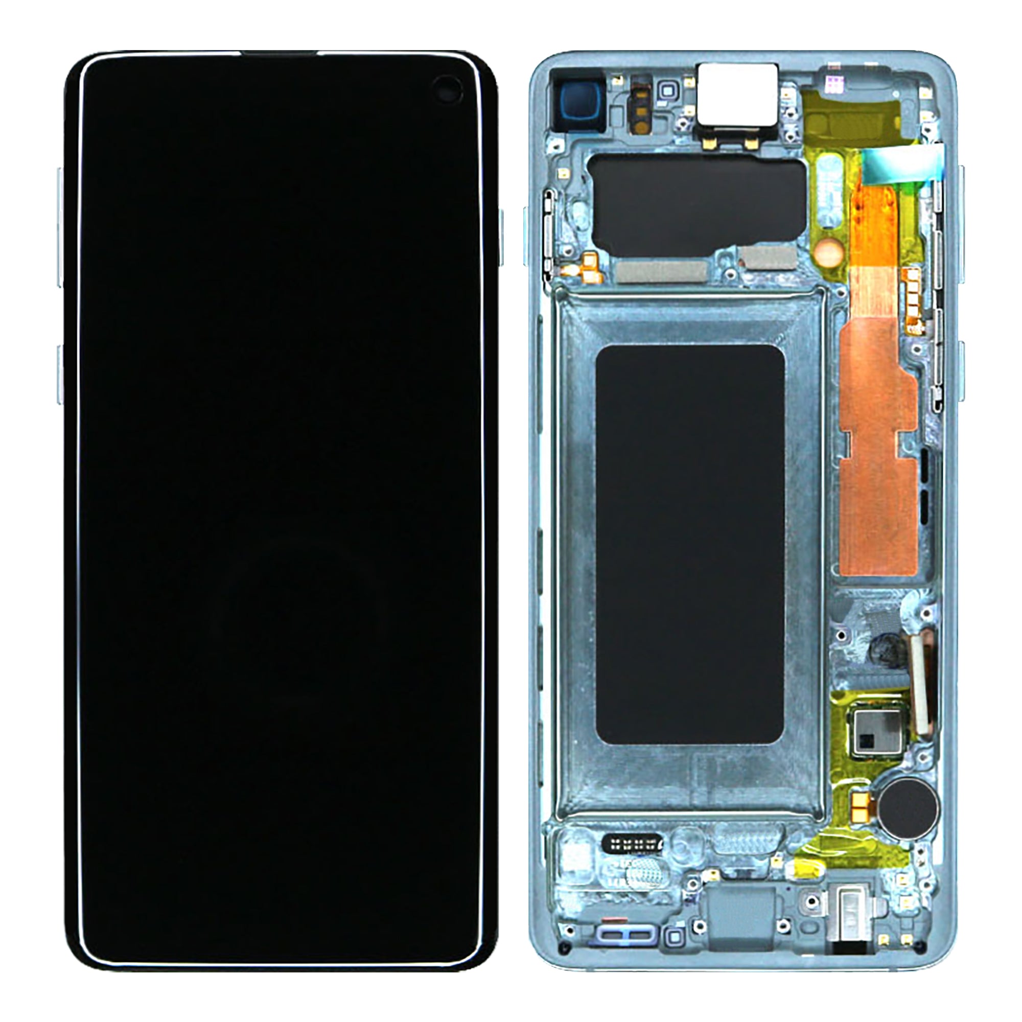 Samsung Galaxy S10 G973F Display And Digitizer With Frame Prism Green Service Pack