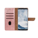Rixus Bookcase For Samsung Galaxy S8 Pink