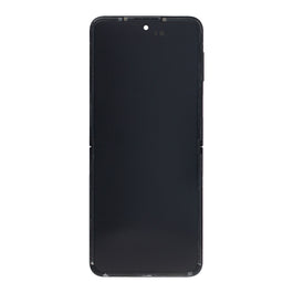 Samsung Galaxy Z Flip3 F711B Main Display And Digitizer With Frame Phantom Black Service Pack