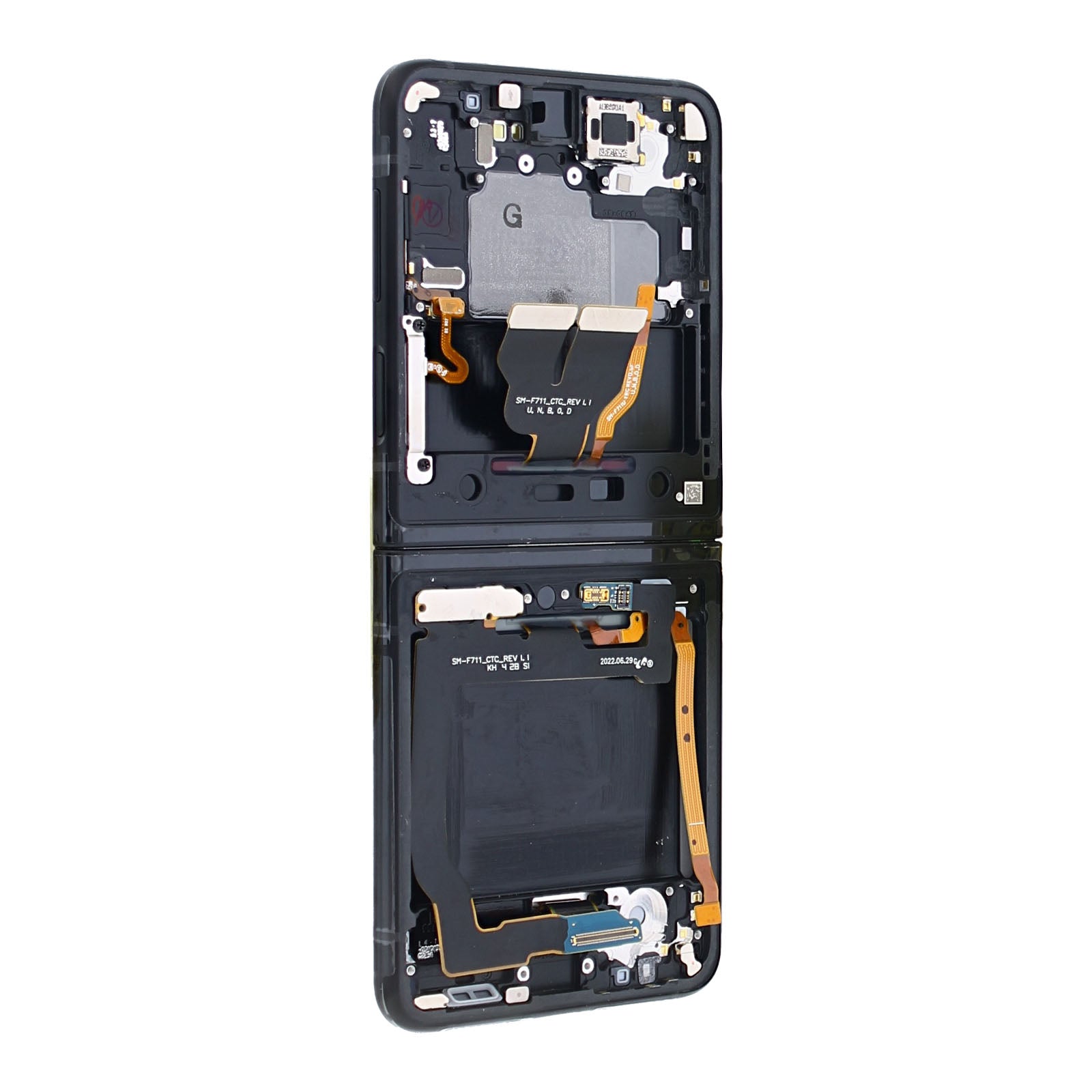 Samsung Galaxy Z Flip3 F711B Main Display And Digitizer With Frame Phantom Black Service Pack