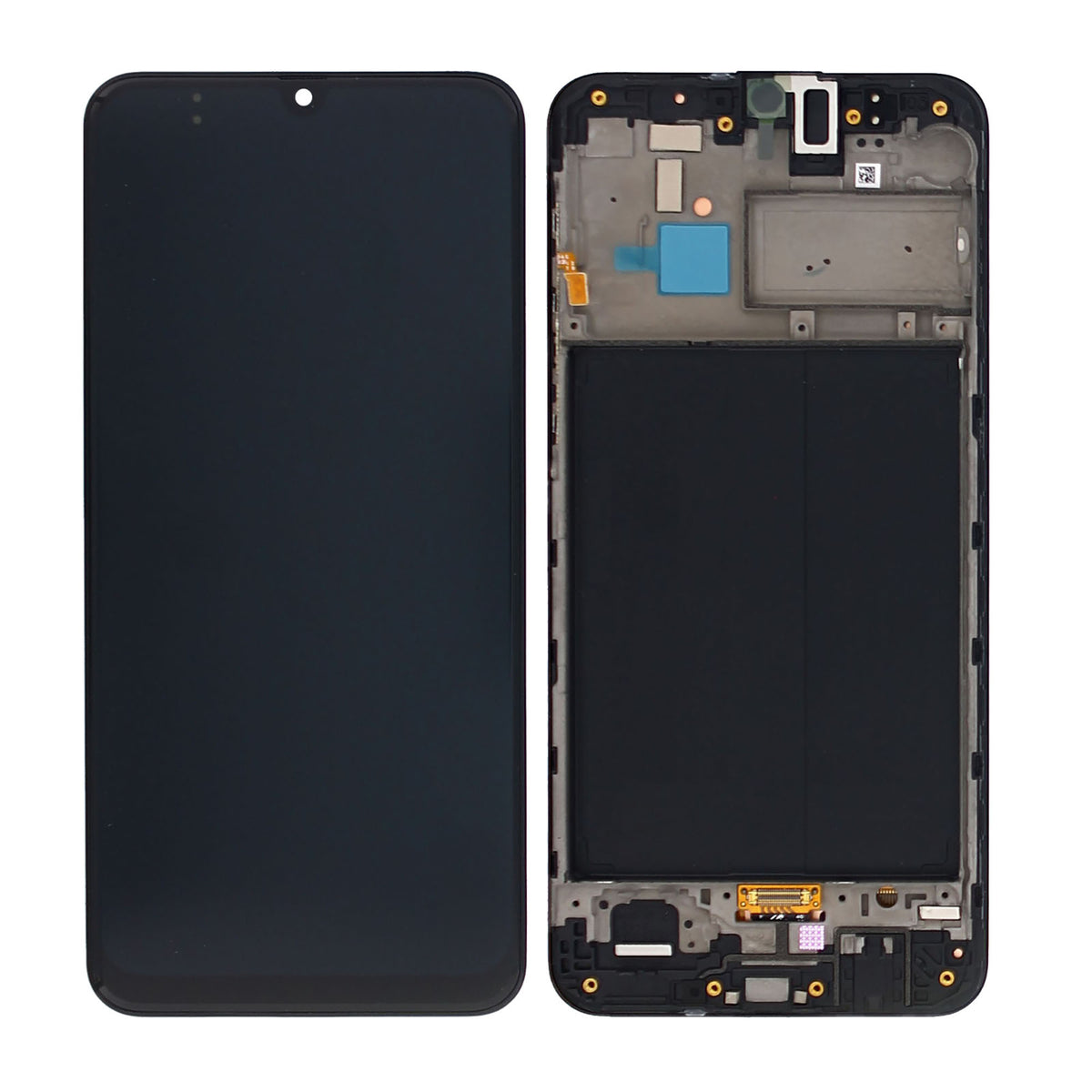 Samsung Galaxy M30 M305F Display And Digitizer With Frame Black Service Pack