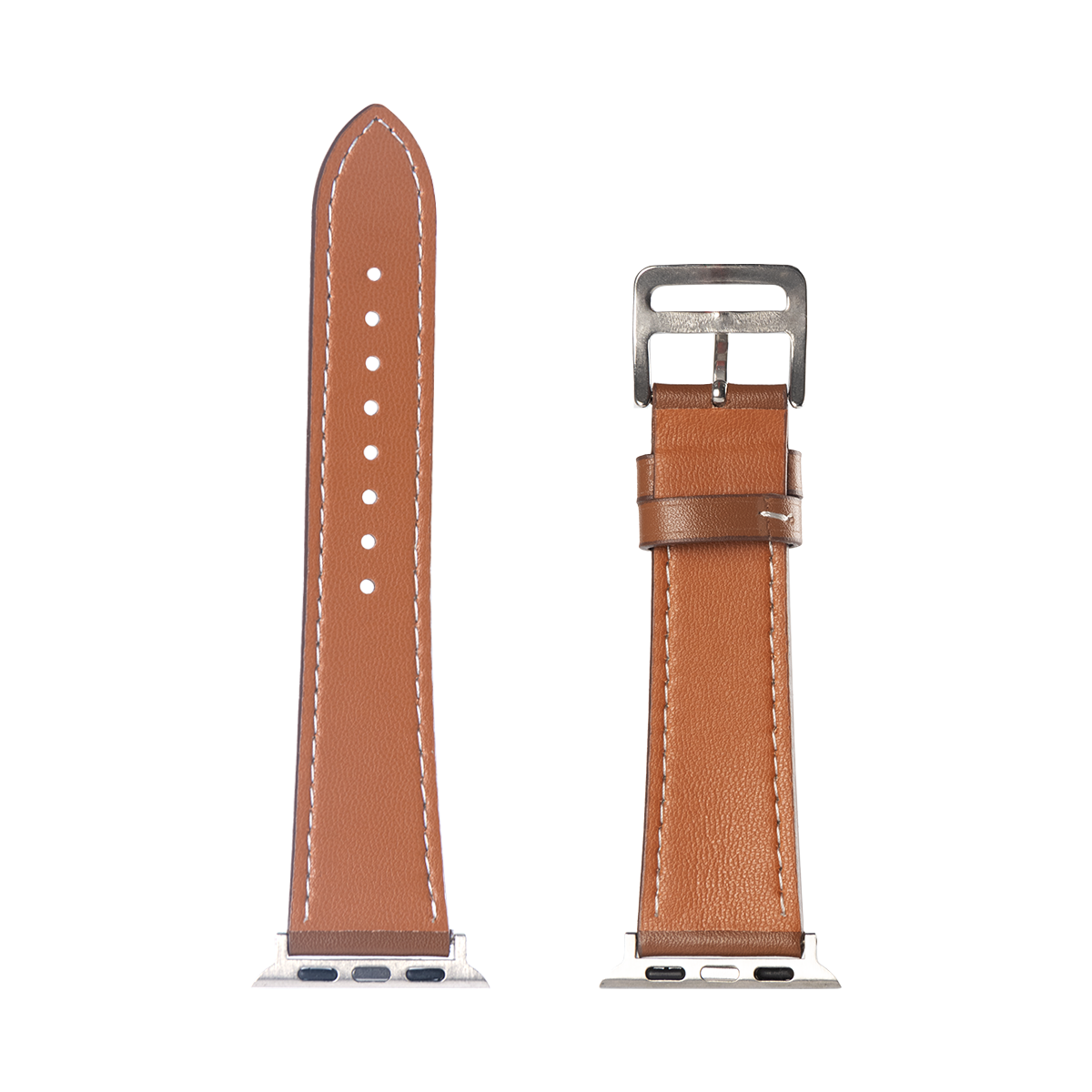 Double Layer Leather Band For Apple Watch 38mm, 40mm, 41mm Brown