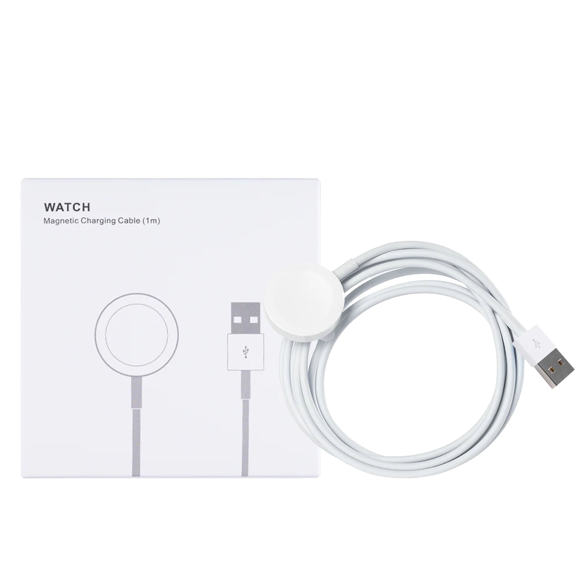 For Apple Watch Series Magnetic Charger To USB-A Cable 100cm White Retail Box
