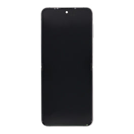 Samsung Galaxy Z Flip4 5G F721B Main Display And Digitizer With Frame White Service Pack