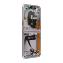Samsung Galaxy Z Flip4 5G F721B Main Display And Digitizer With Frame White Service Pack