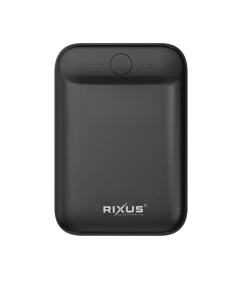 Rixus RXPB33A Ultra-Compact Power Bank 10000 mAh Black