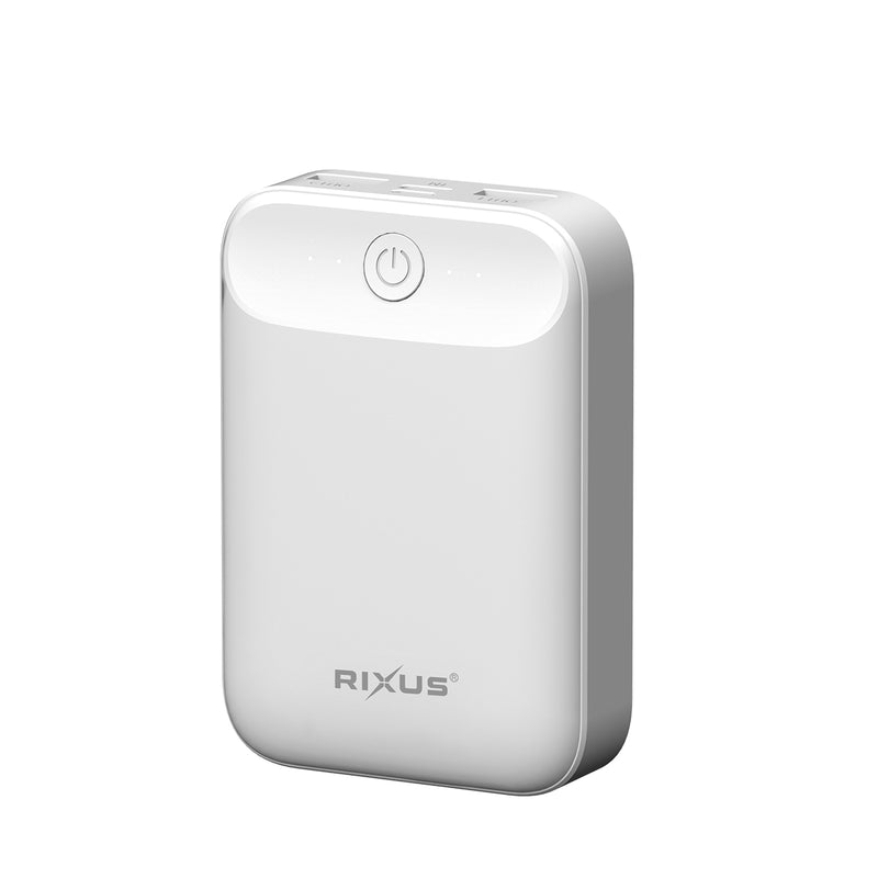 Rixus RXPB33B Ultra-Compact Power Bank 10000 mAh White