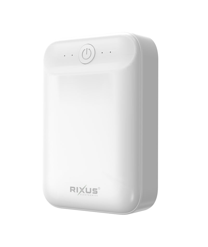 Rixus RXPB33B Ultra-Compact Power Bank 10000 mAh White