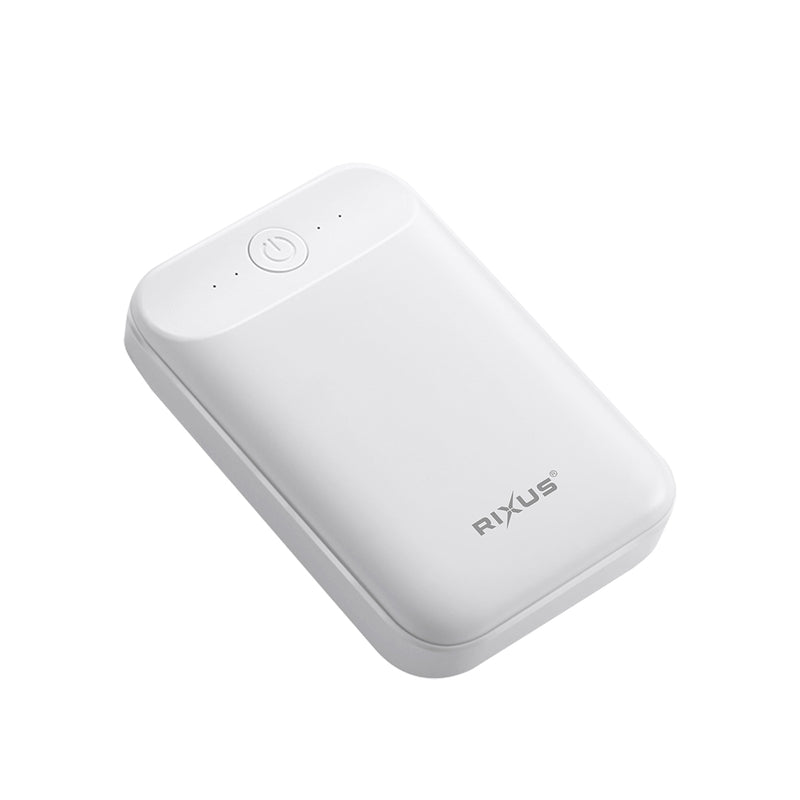 Rixus RXPB33B Ultra-Compact Power Bank 10000 mAh White