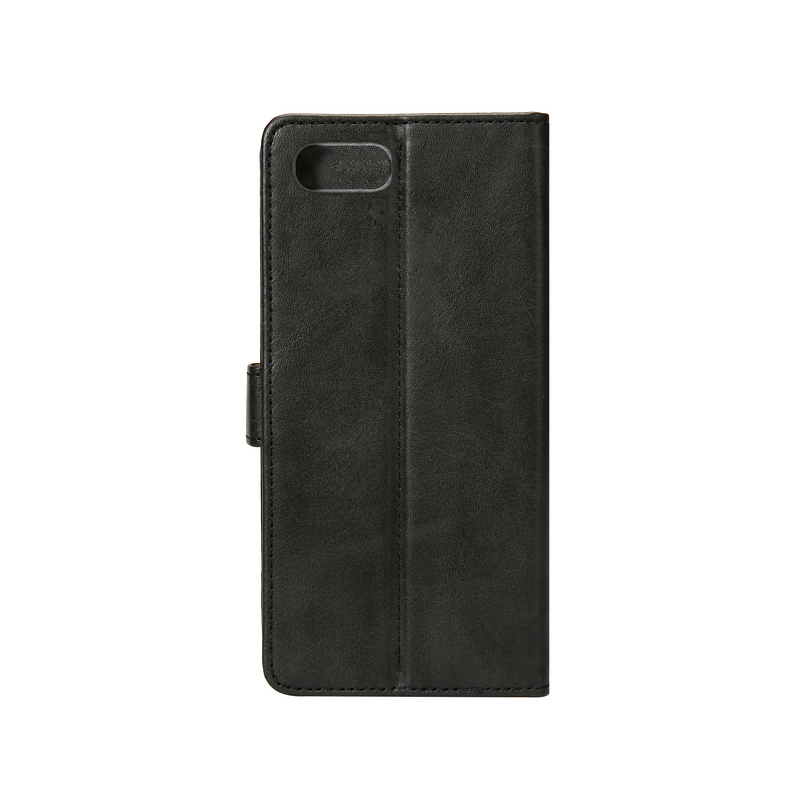 Rixus For iPhone 7 Plus, 8 Plus PU Book Case Black