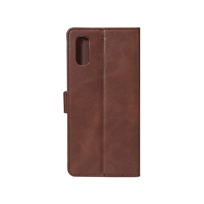 Rixus Bookcase For iPhone X/ XS Brown