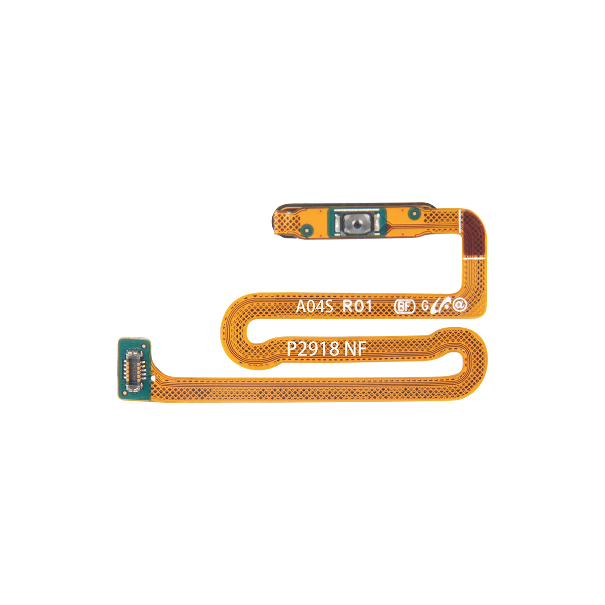 Samsung Galaxy A04s A047F Fingerprint Sensor Flex With Power Button White OEM