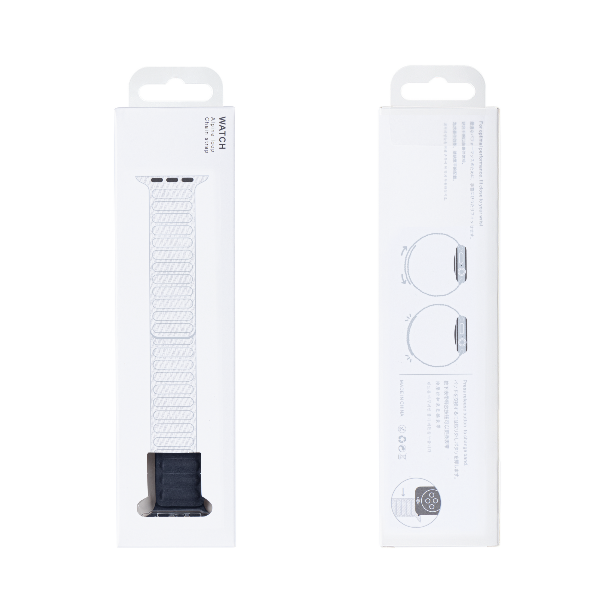 Magnetic Link For Apple Watch 38mm, 40mm, 41mm Dark Grey Retail Box