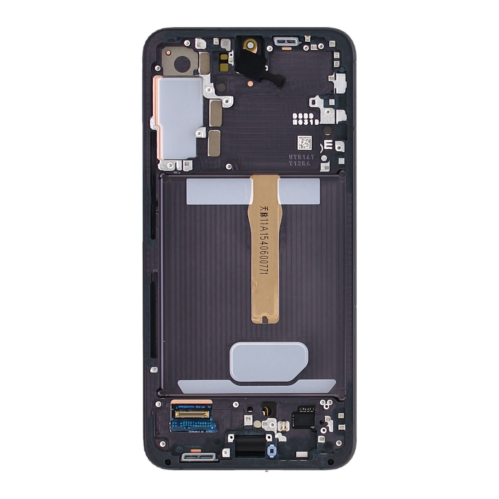 Samsung Galaxy S22 Plus S906B Display And Digitizer With Frame Phantom Black Service Pack