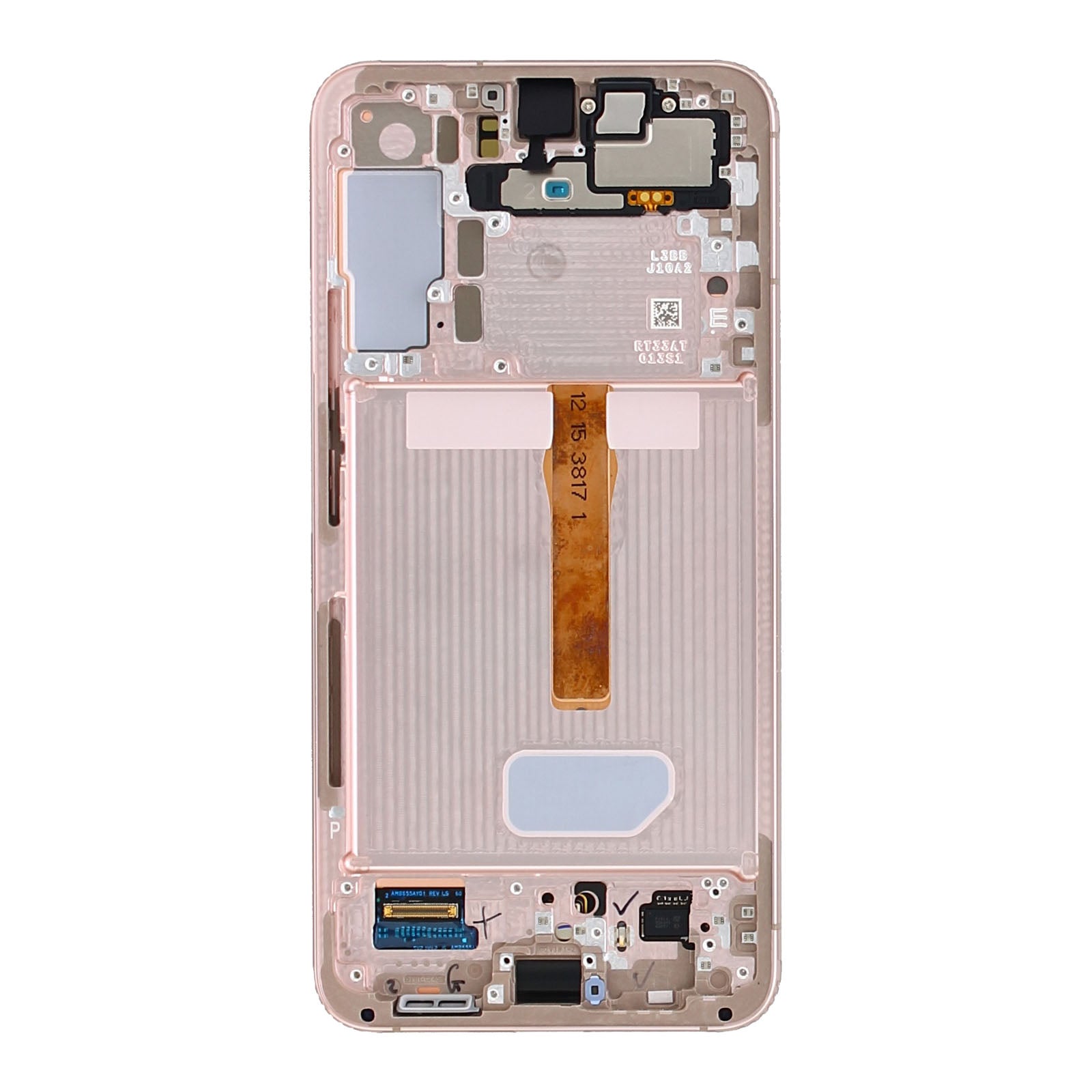 Samsung Galaxy S22 Plus S906B Display And Digitizer With Frame Pink Gold Service Pack