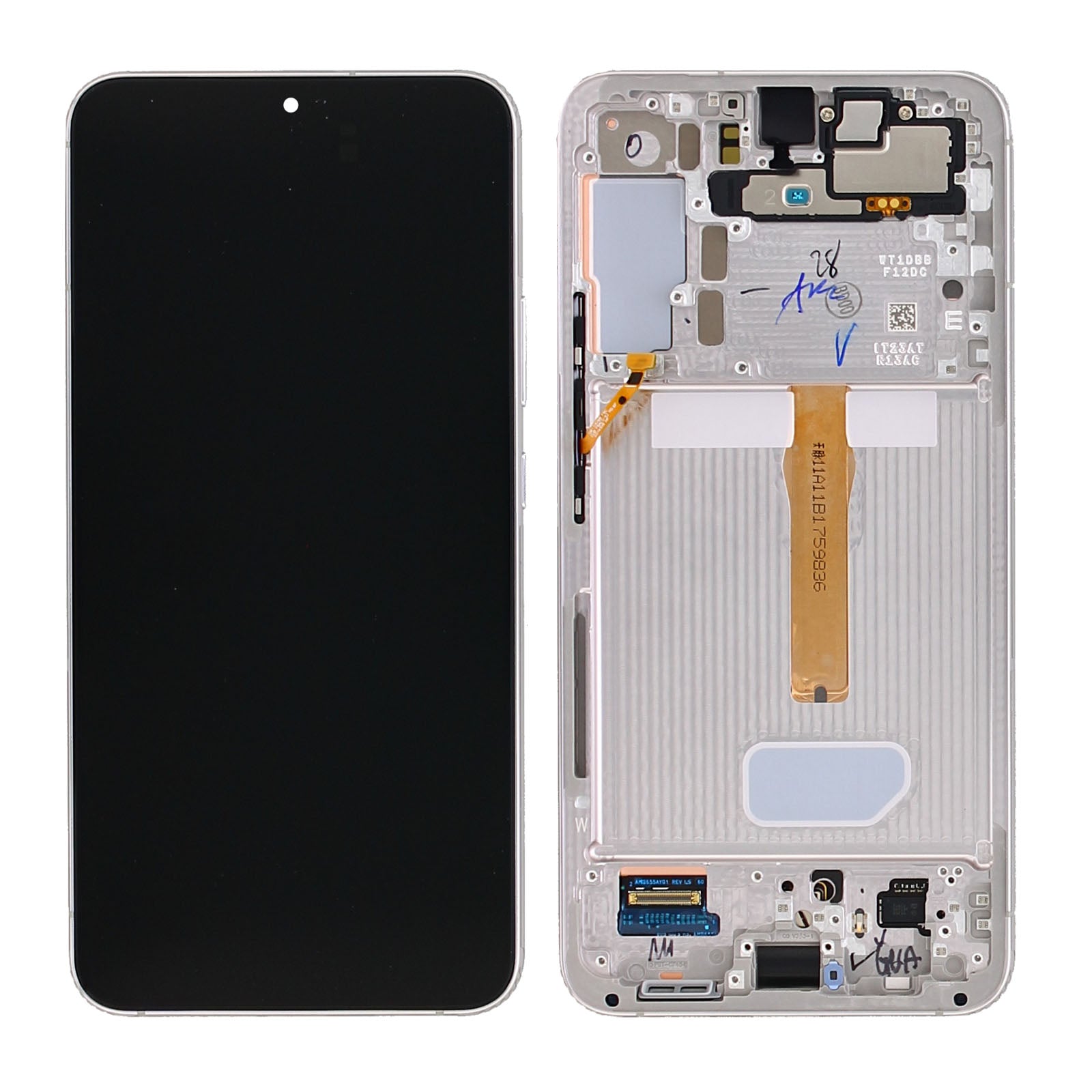 Samsung Galaxy S22 Plus S906B Display And Digitizer With Frame Phantom White,Cream,Sky Blue Service Pack