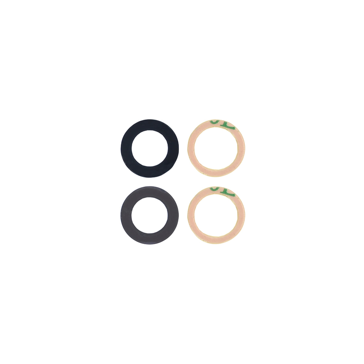 For Apple iPhone 15, iPhone 15 Plus Camera Lens Cover Set Black OEM