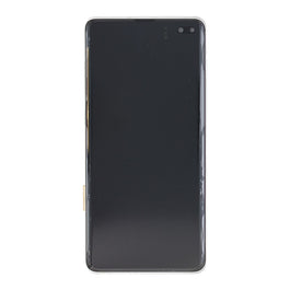 Samsung Galaxy S10 Plus G975F Display And Digitizer With Frame Prism Silver Service Pack