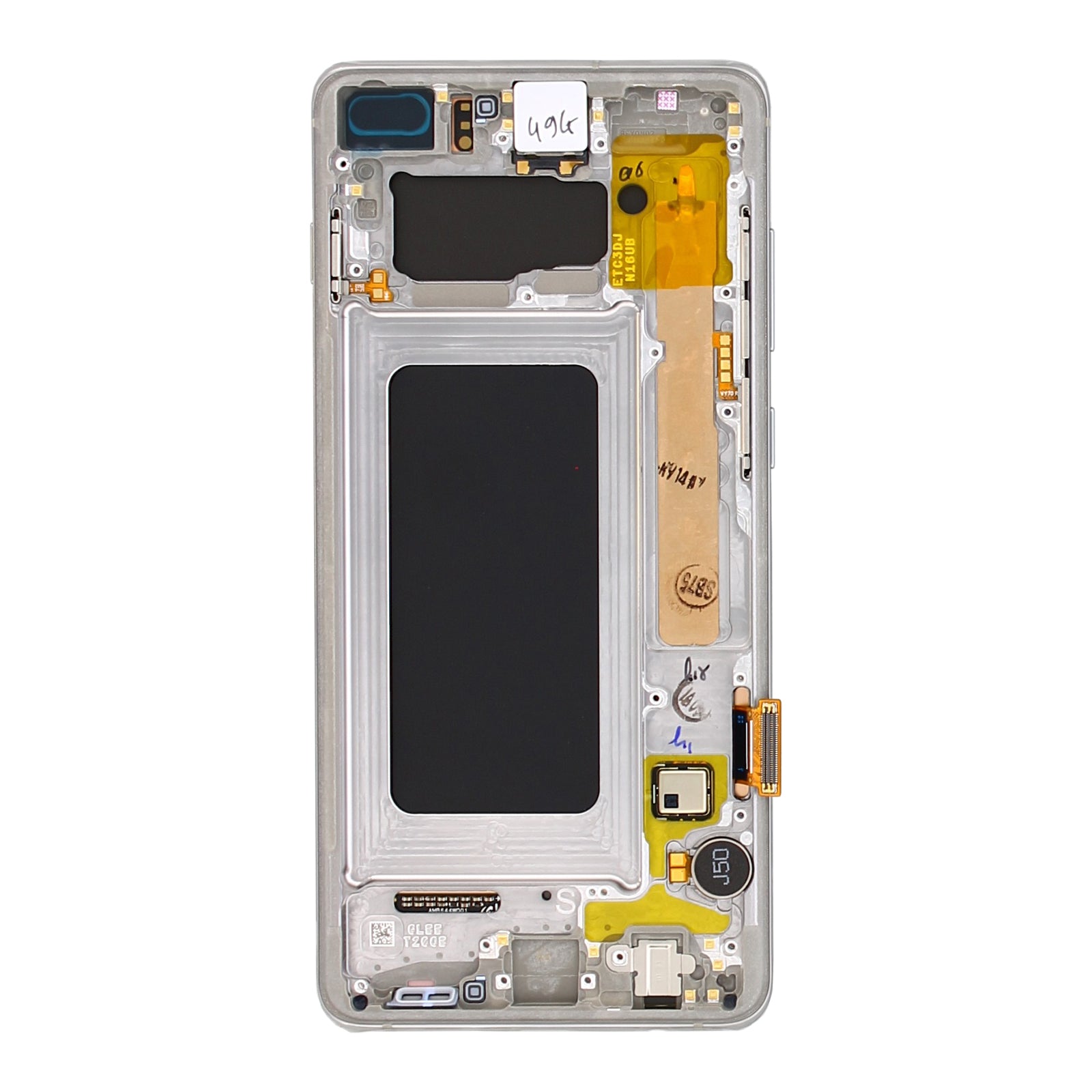 Samsung Galaxy S10 Plus G975F Display And Digitizer With Frame Prism Silver Service Pack