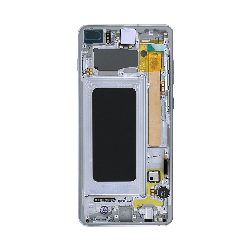 Samsung Galaxy S10 Plus G975F Display And Digitizer With Frame Prism Silver Service Pack