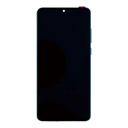 Huawei P30 New Version Display And Digitizer With Frame Aurora Blue Service Pack