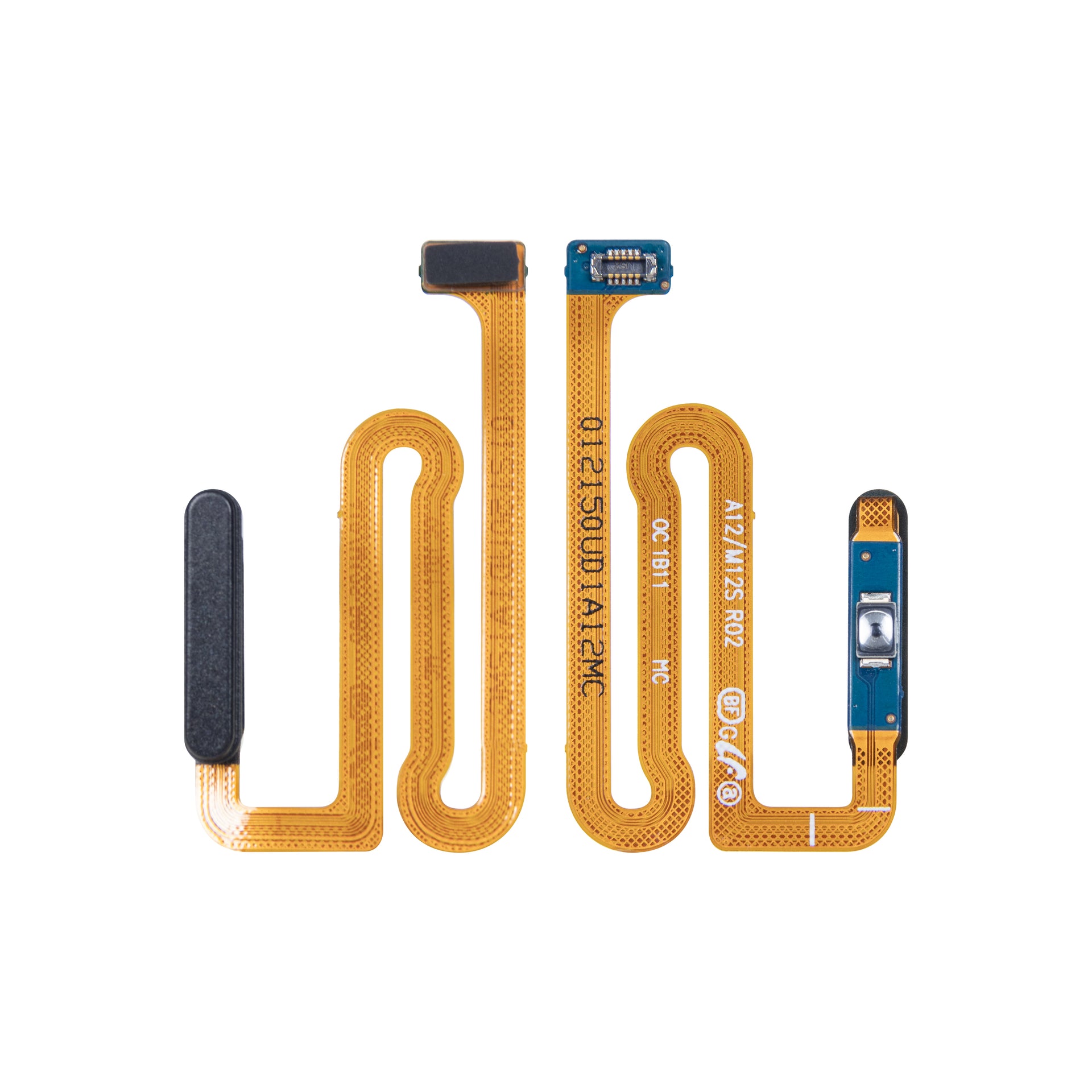 Samsung Galaxy A12 A125F, A12 Nacho A127F Fingerprint Sensor Flex With Power Button Black OEM