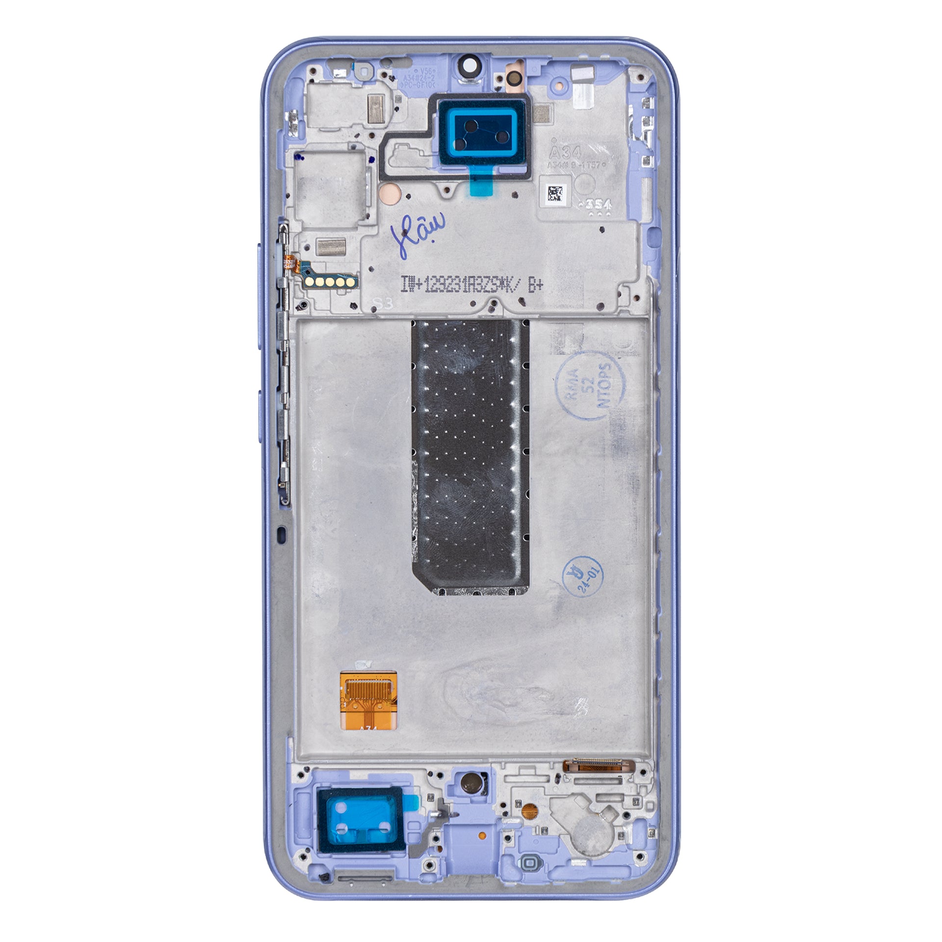 Samsung Galaxy A34 5G A346B Display And Digitizer With Frame Violet Soft-OLED