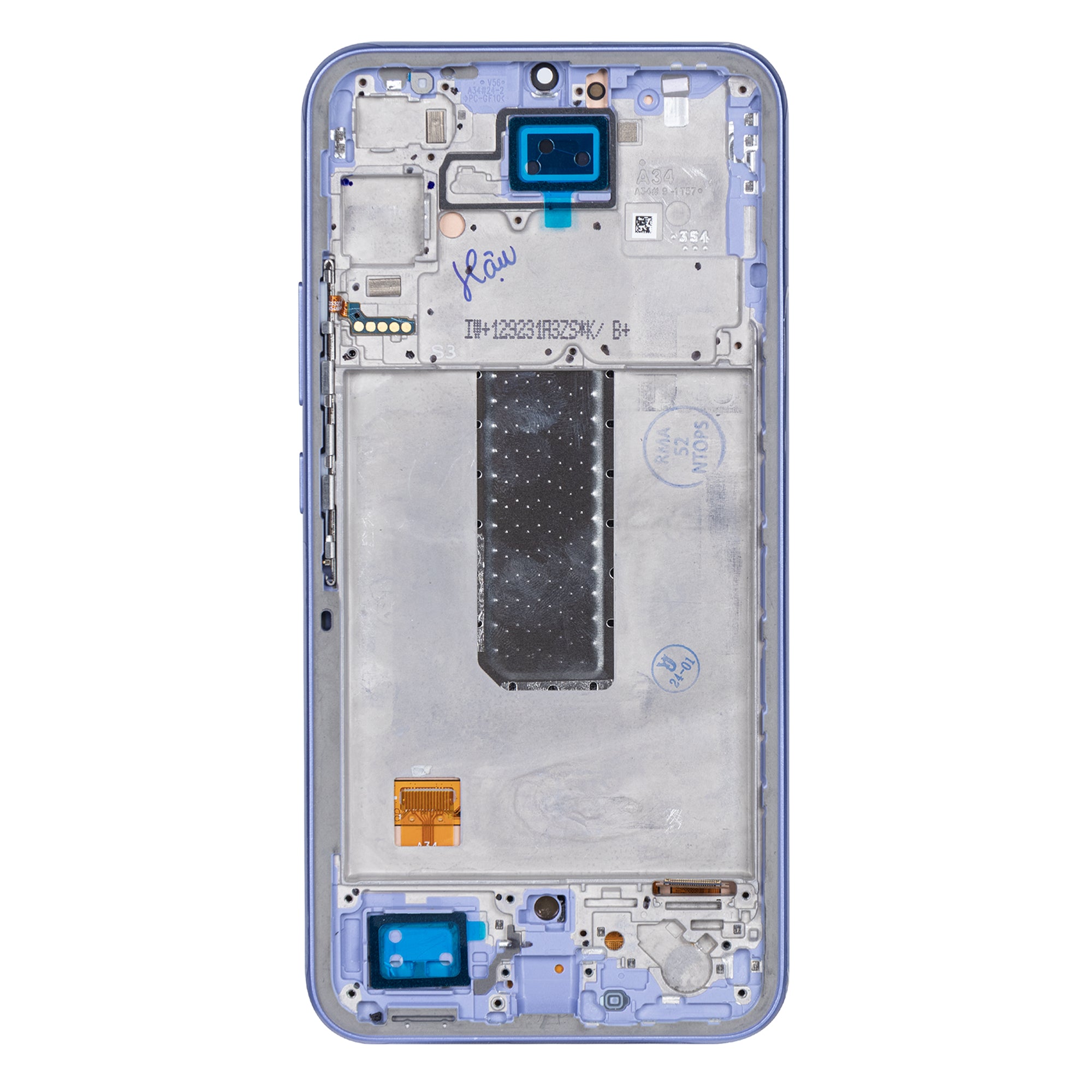 Samsung Galaxy A34 5G A346B Display And Digitizer With Frame Violet Soft-OLED