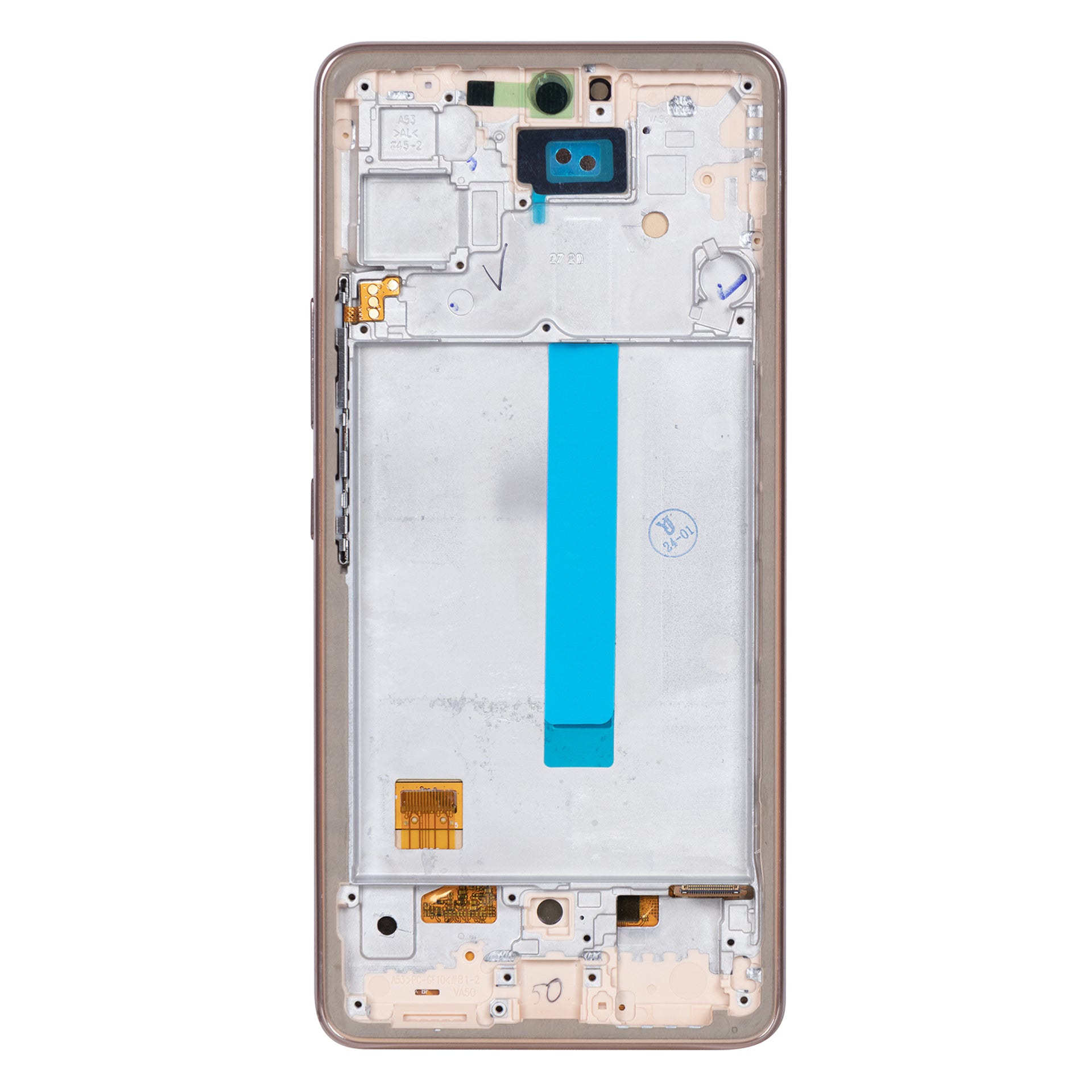 Samsung Galaxy A53 5G A536B Display And Digitizer With Frame Peach Soft-OLED