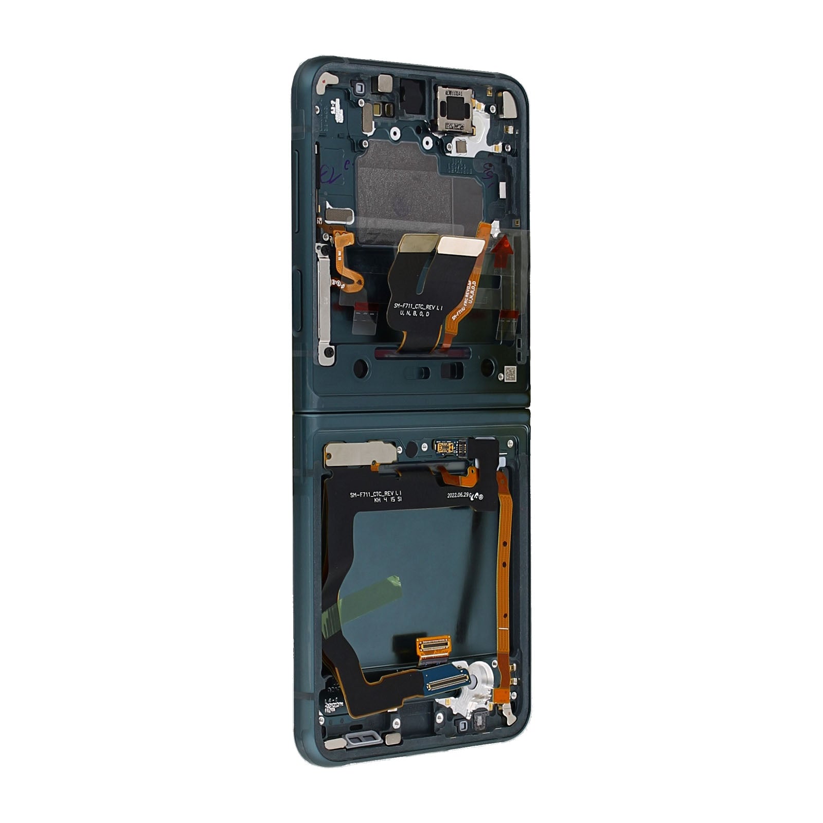 Samsung Galaxy Z Flip3 5G F711B Main Display And Digitizer With Frame Green Service Pack