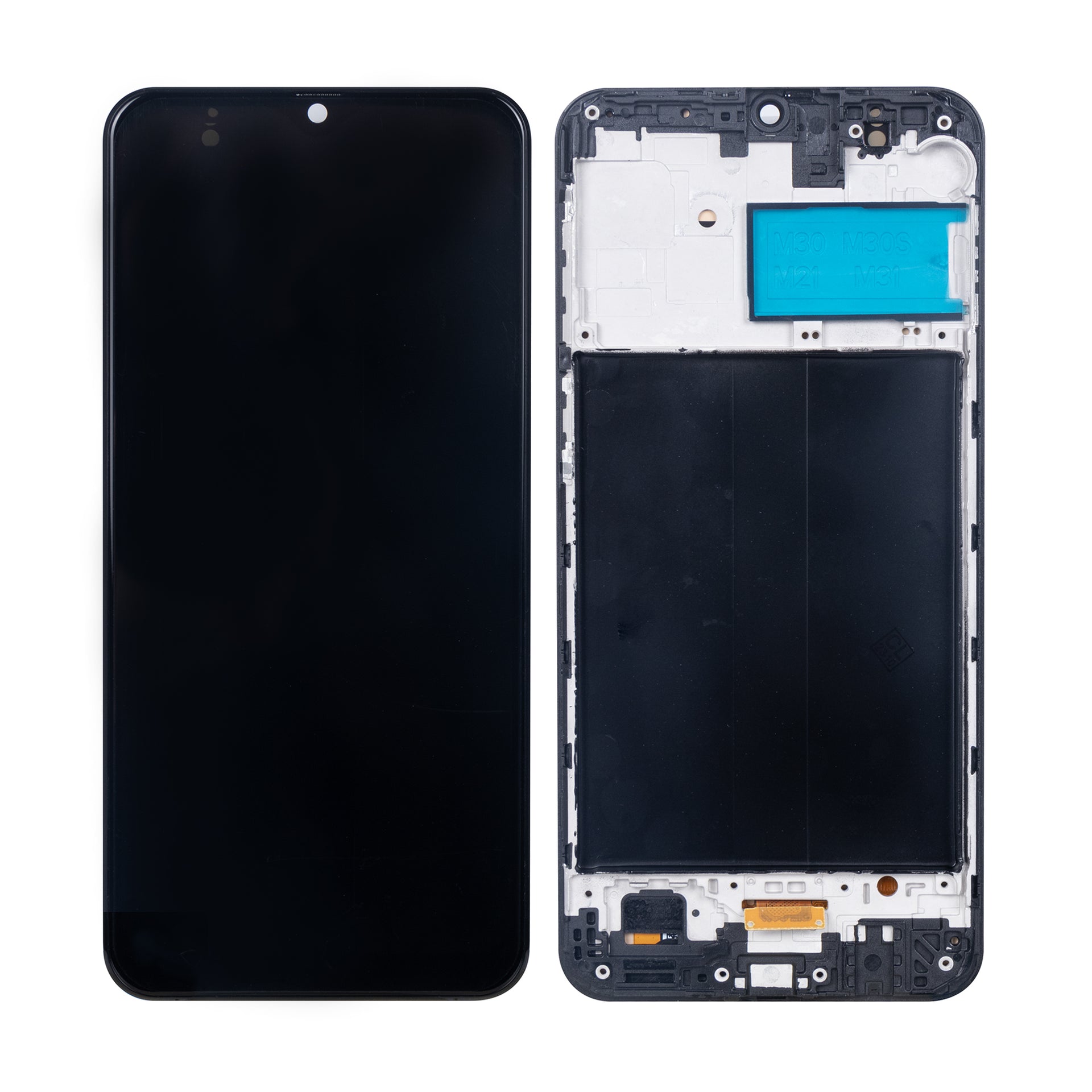 Samsung Galaxy M30s M307F Display And Digitizer With Frame Black Soft-OLED