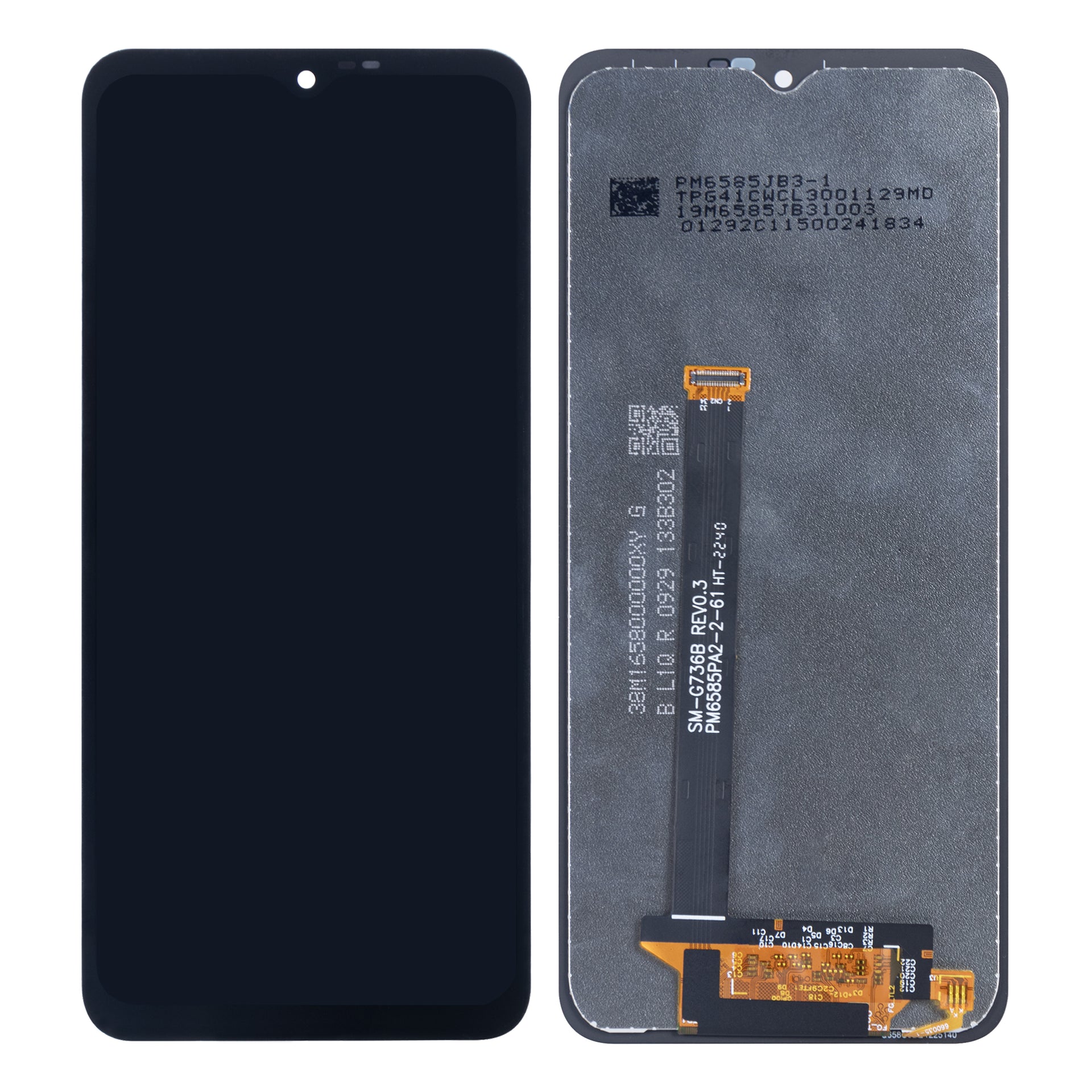 Samsung Galaxy Xcover 6 Pro G736B Display And Digitizer Without Frame Black Soft-OLED