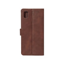 For iPhone XR Bookcase Extra Card Holder Brown