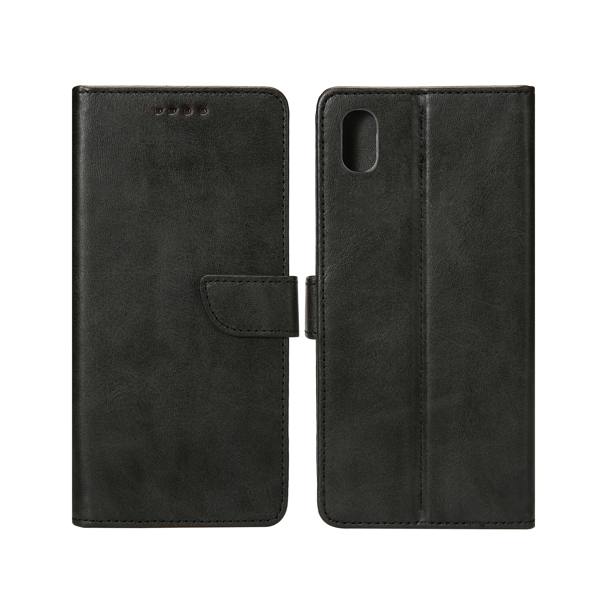 Rixus Bookcase Extra Card Holder For Apple iPhone XR Black