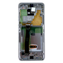 Samsung Galaxy S20 Ultra G988B Display And Digitizer With Frame Cloud White Service Pack