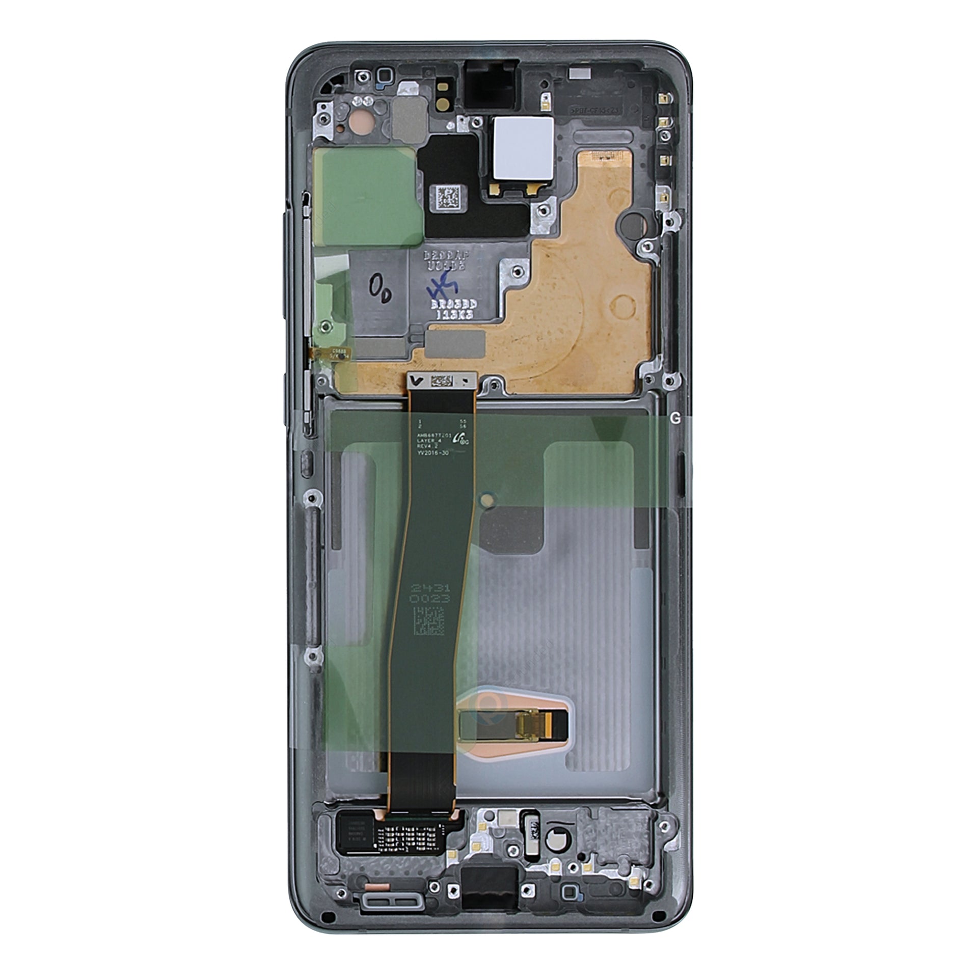 Samsung Galaxy S20 Ultra G988B Display And Digitizer With Frame Cosmic Grey Service Pack