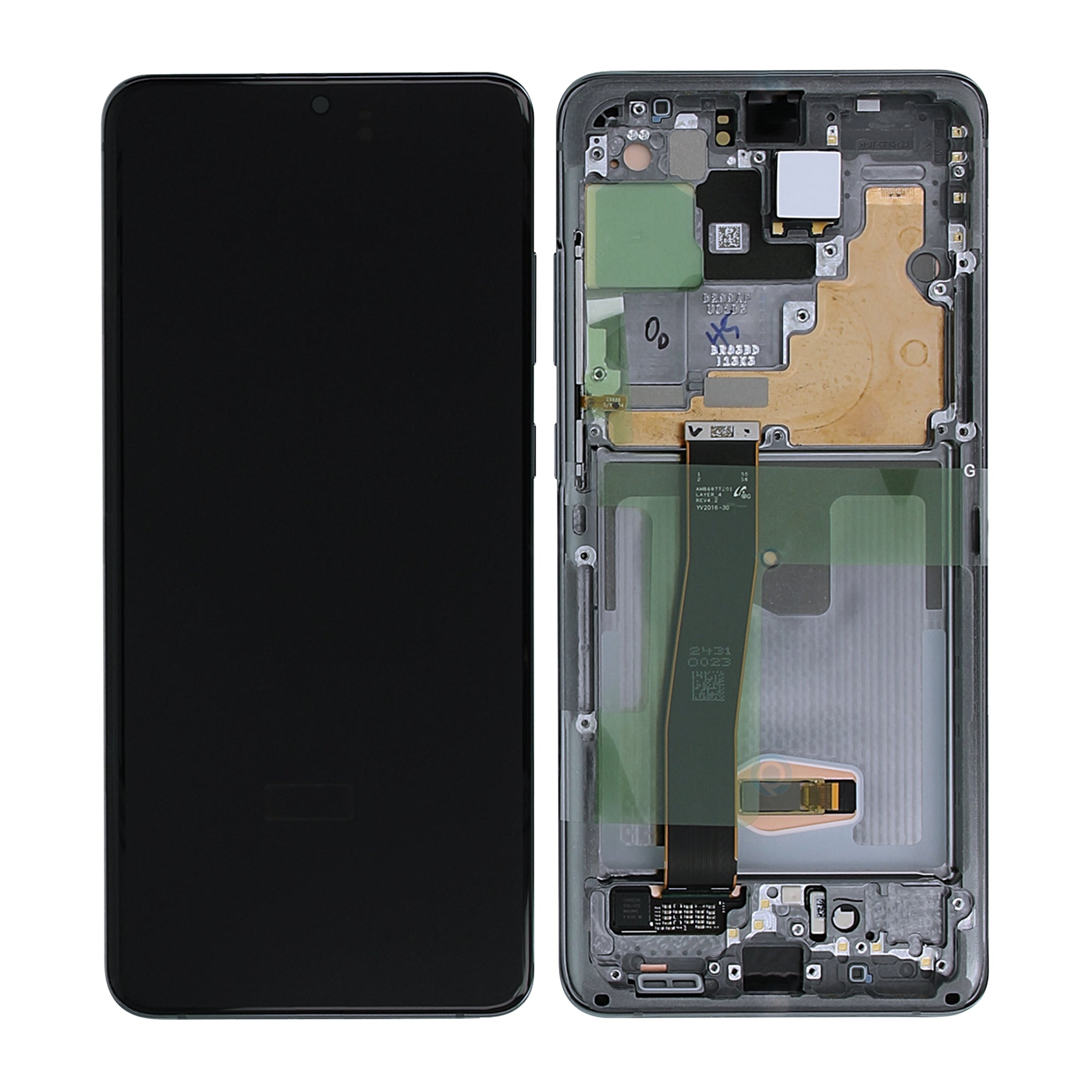 Samsung Galaxy S20 Ultra G988B Display And Digitizer With Frame Cosmic Grey Service Pack