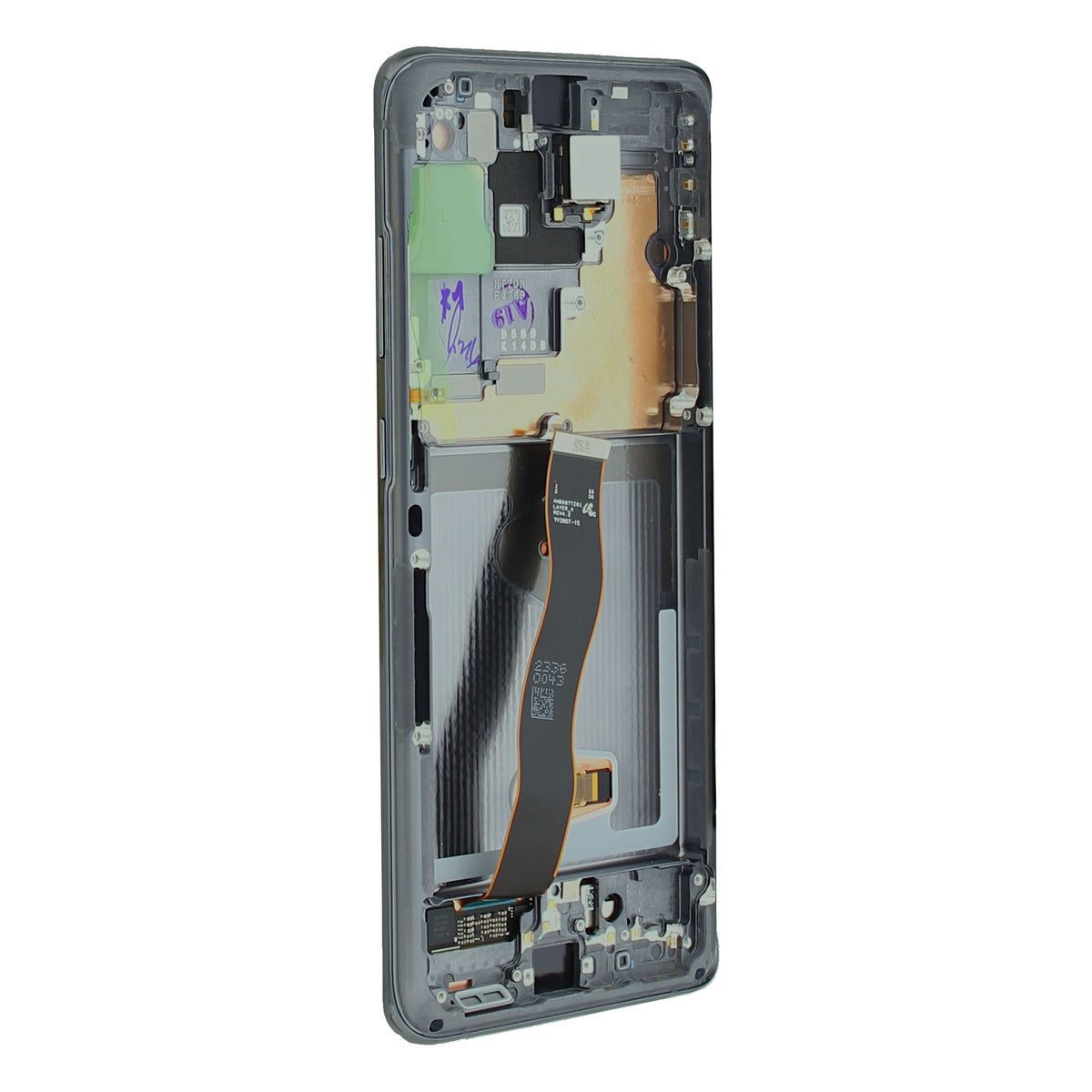Samsung Galaxy S20 Ultra G988B Display And Digitizer With Frame Cosmic Grey Service Pack