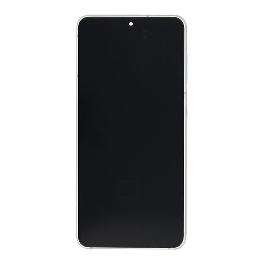 Samsung Galaxy S21 5G G991B Display And Digitizer With Frame Phantom White Service Pack
