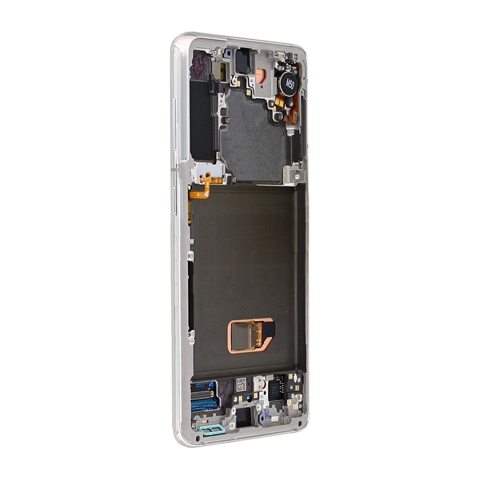 Samsung Galaxy S21 5G G991B Display And Digitizer With Frame Phantom White Service Pack