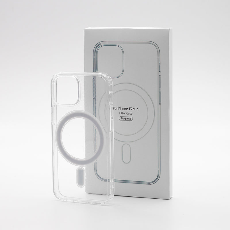 For IPhone 13 Mini Magnetic Clear Case