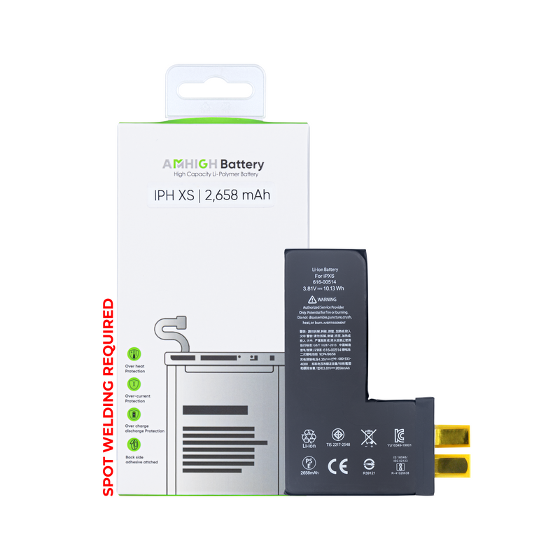 For iPhone XS Battery (Spot Welding Required) 2658mAh No BMS / IC