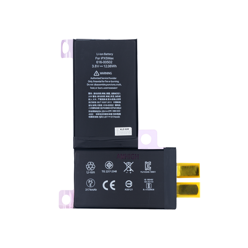 For iPhone XS Max Battery (Spot Welding Required) 3174mAh No BMS / IC