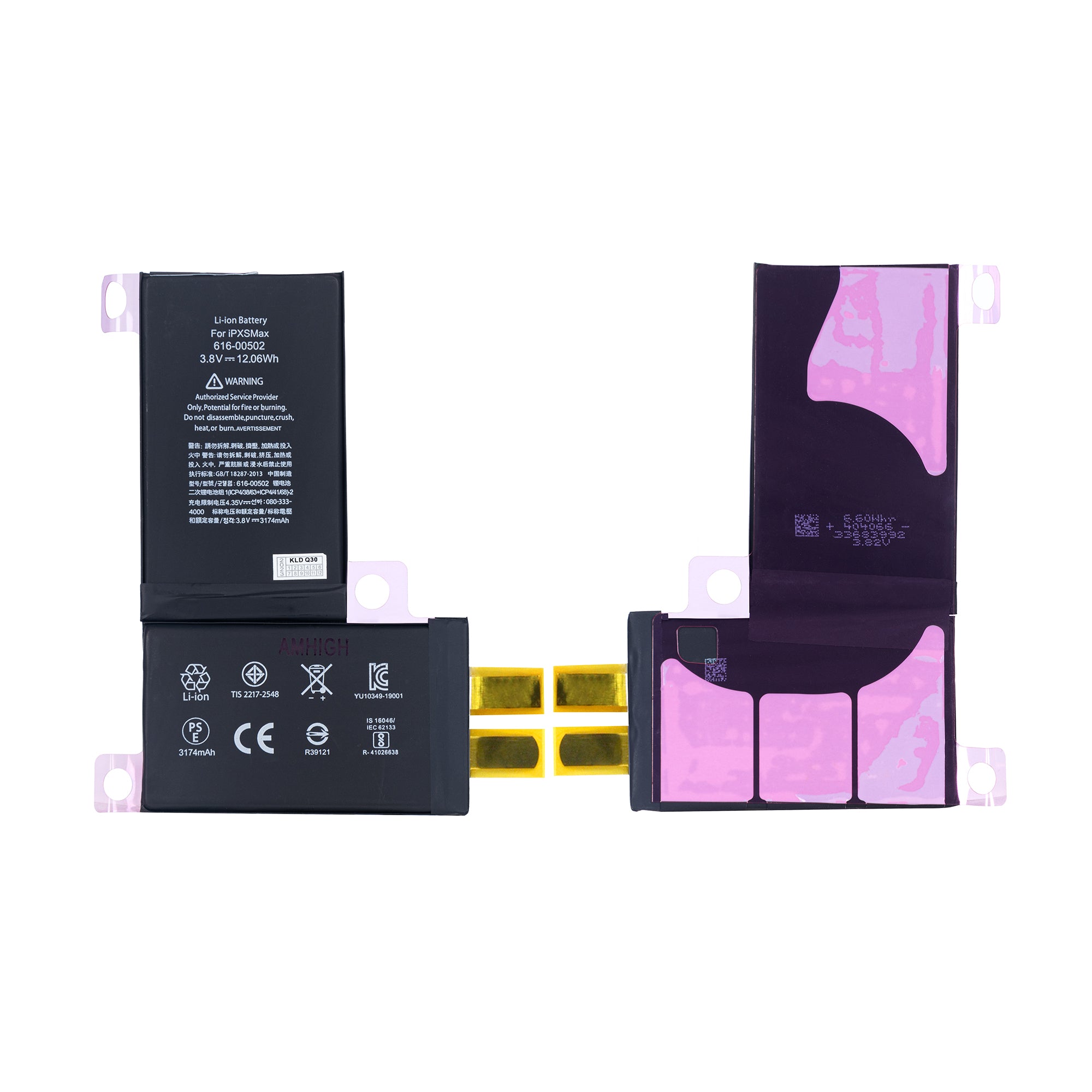 For Apple iPhone XS Max Battery (Spot Welding Required) No BMS/IC OEM