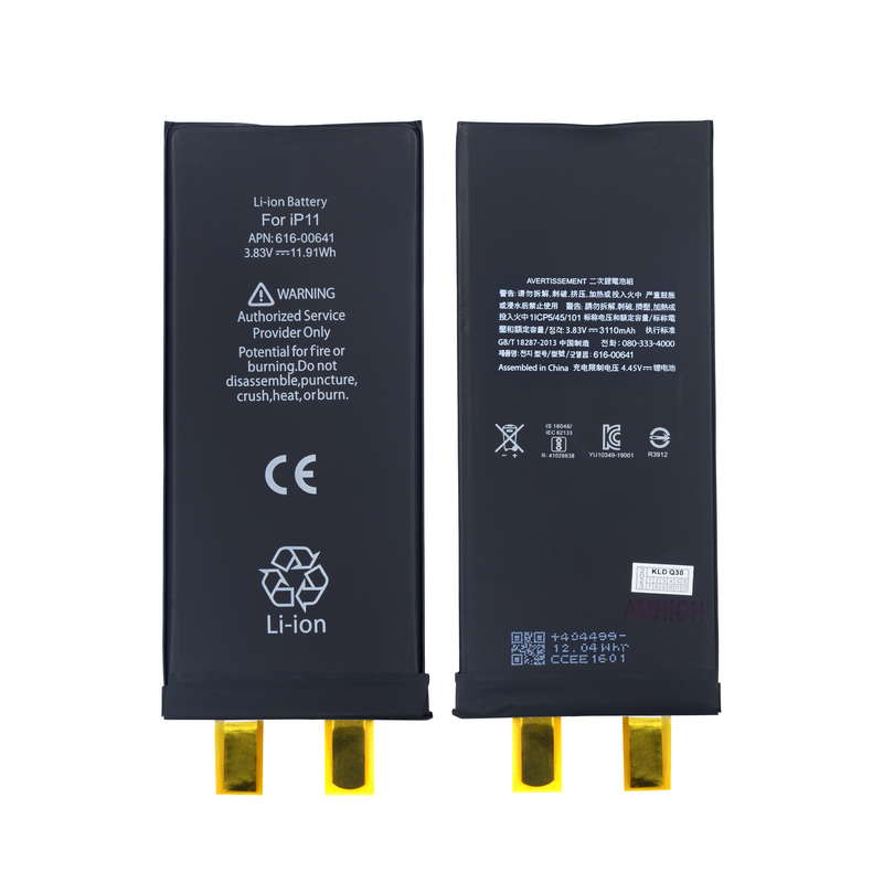 For iPhone 11 Battery (Spot Welding Required) 3110 mAh No BMS / IC