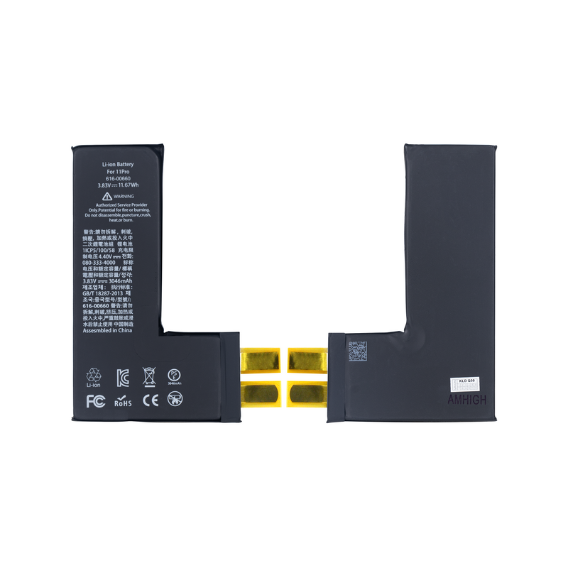 For iPhone 11 Pro Battery (Spot Welding Required) 3046mAh No BMS / IC