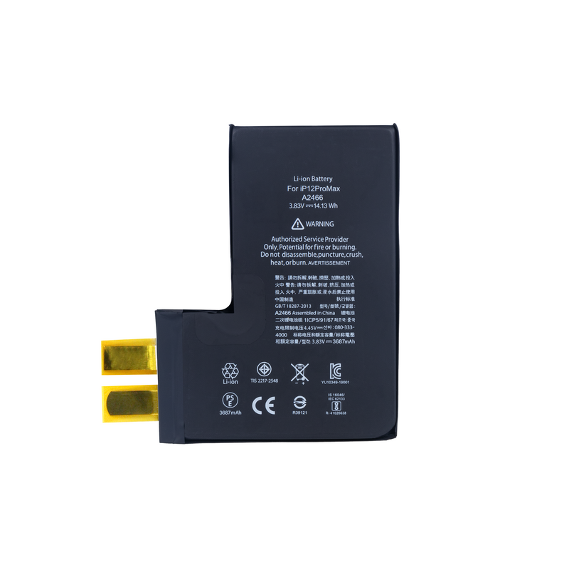 For iPhone 12 Pro Max Battery (Spot Welding Required) 3687mAh No BMS / IC