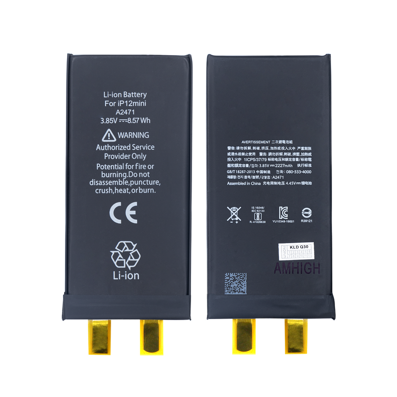 For iPhone 12 Mini Battery (Spot Welding Required) 2227mAh No BMS / IC